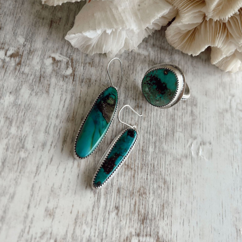 Hubei Turquoise Dangle Earrings