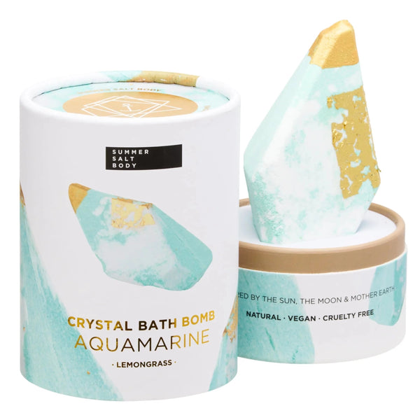 Crystal Bath Bomb - Aquamarine