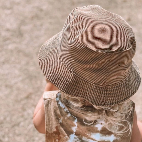 Juno Kids Corduroy Bucket Hat - Tan