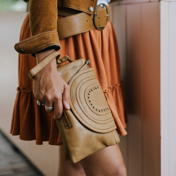 Esther Leather Crossbody - Tobacco