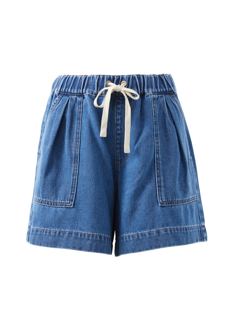 Darcy Relaxed Denim Short - Washed Indigo