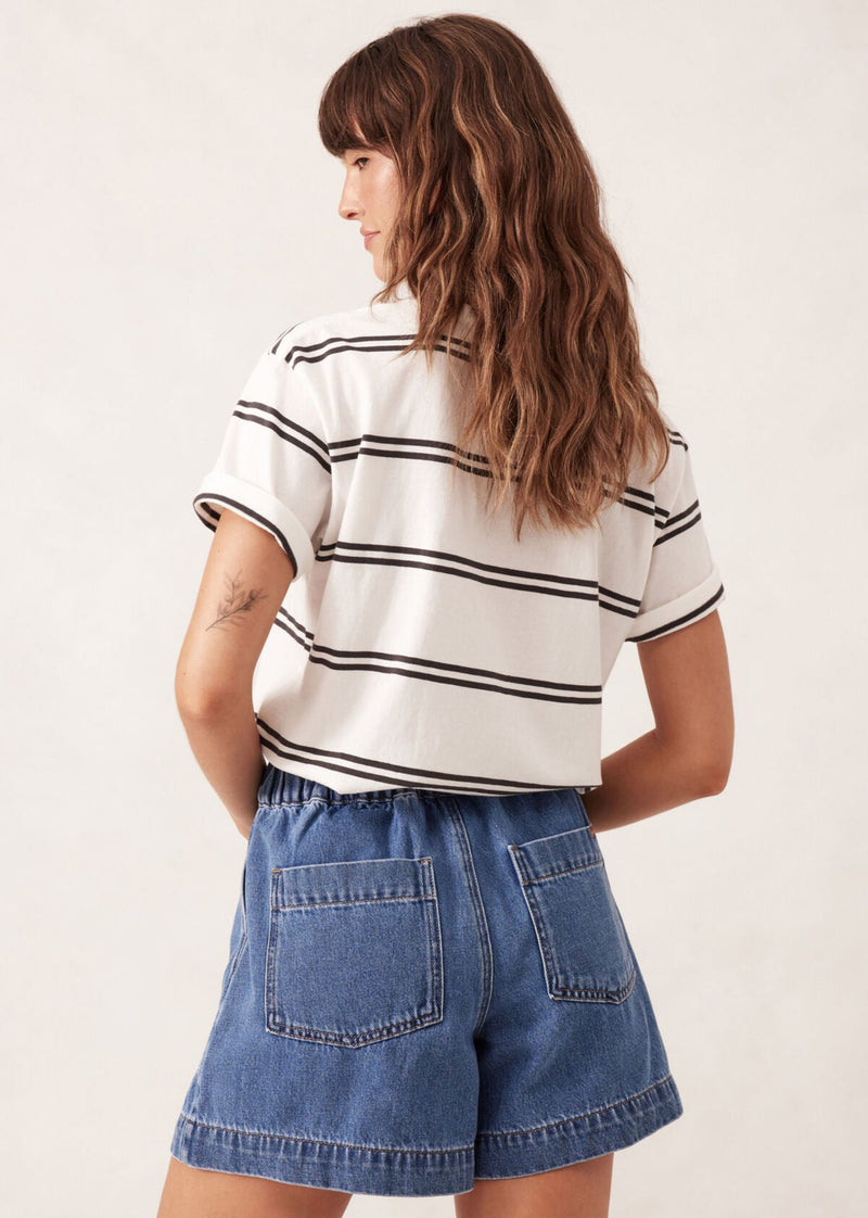 Darcy Relaxed Denim Short - Washed Indigo