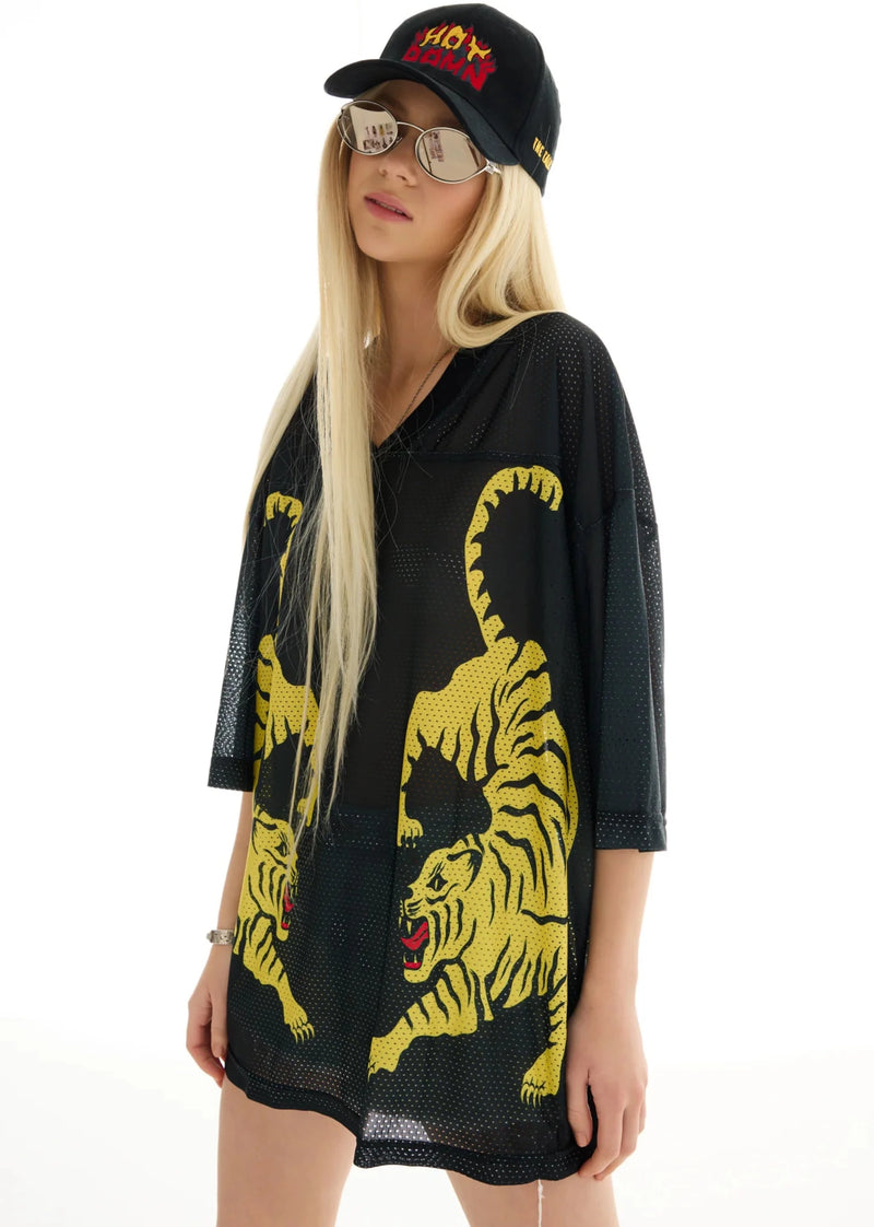 Crouching Tiger Football Jersey - Black