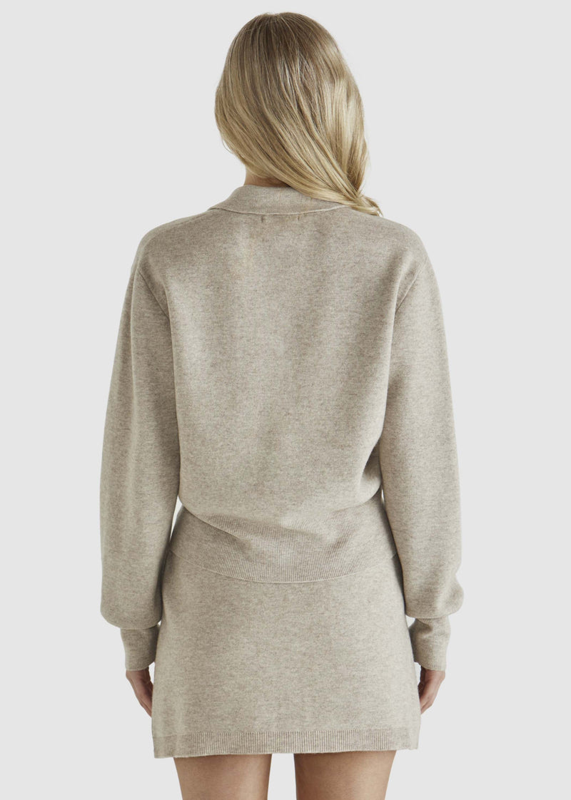 Baldwin Knit Jacket - Oatmeal