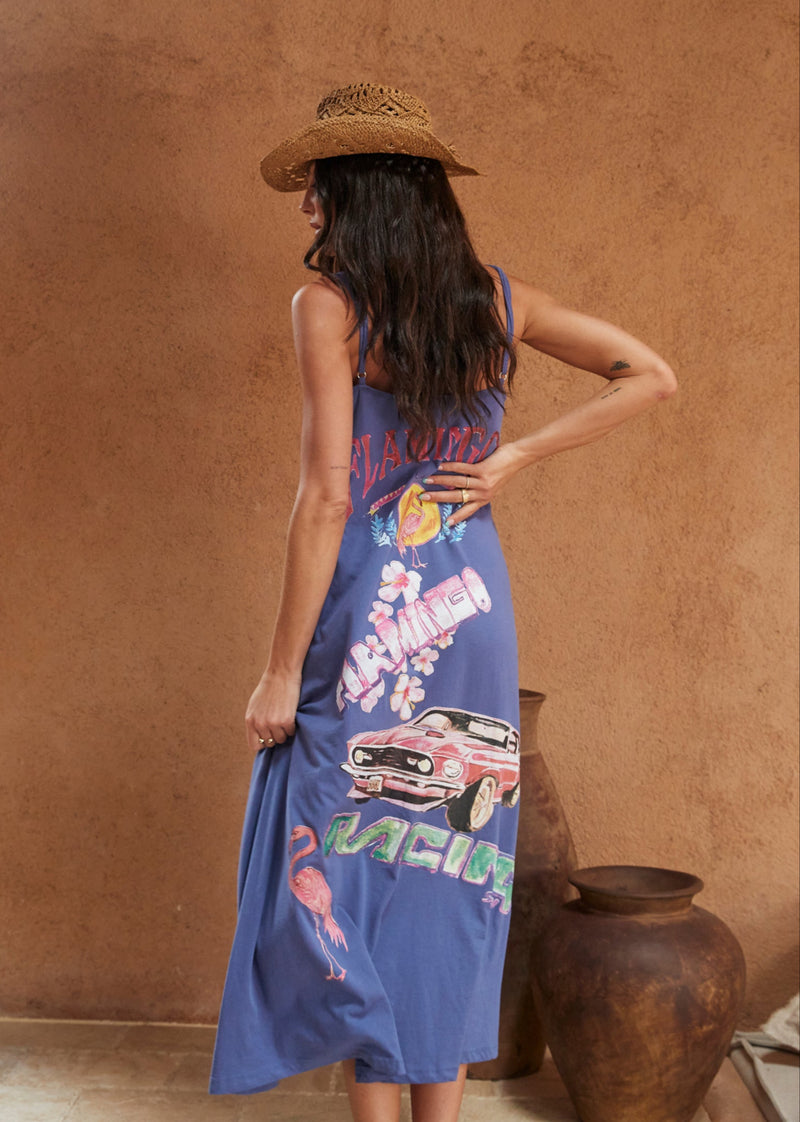 The Flamingo Racing Maxi Dress - Purple