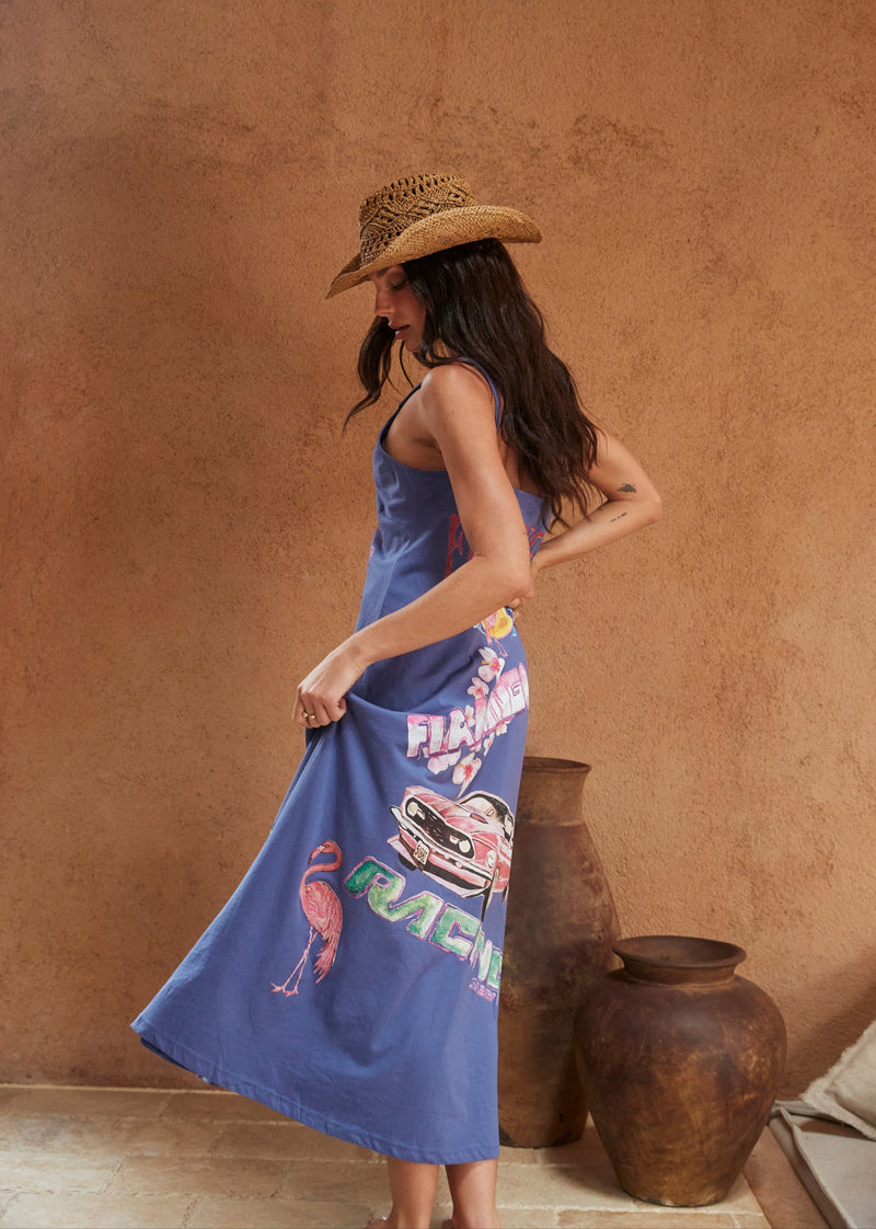 The Flamingo Racing Maxi Dress - Purple