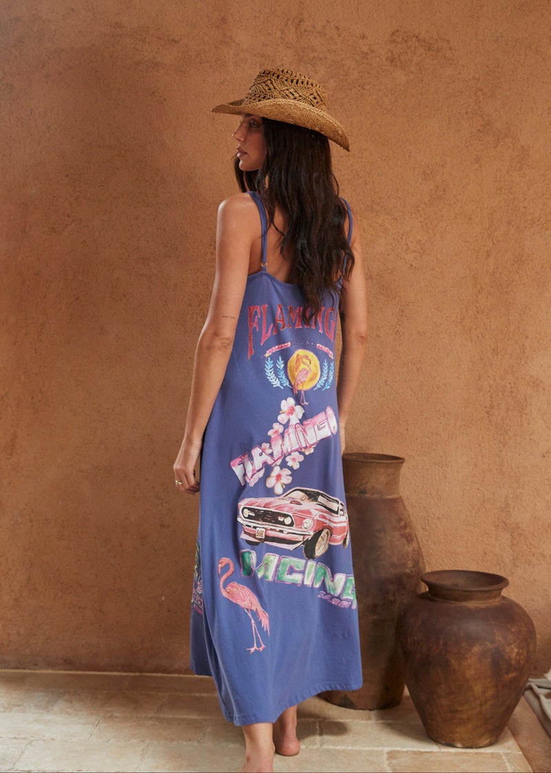 The Flamingo Racing Maxi Dress - Purple