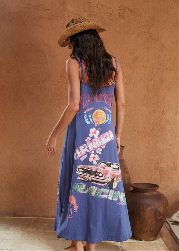 The Flamingo Racing Maxi Dress - Purple