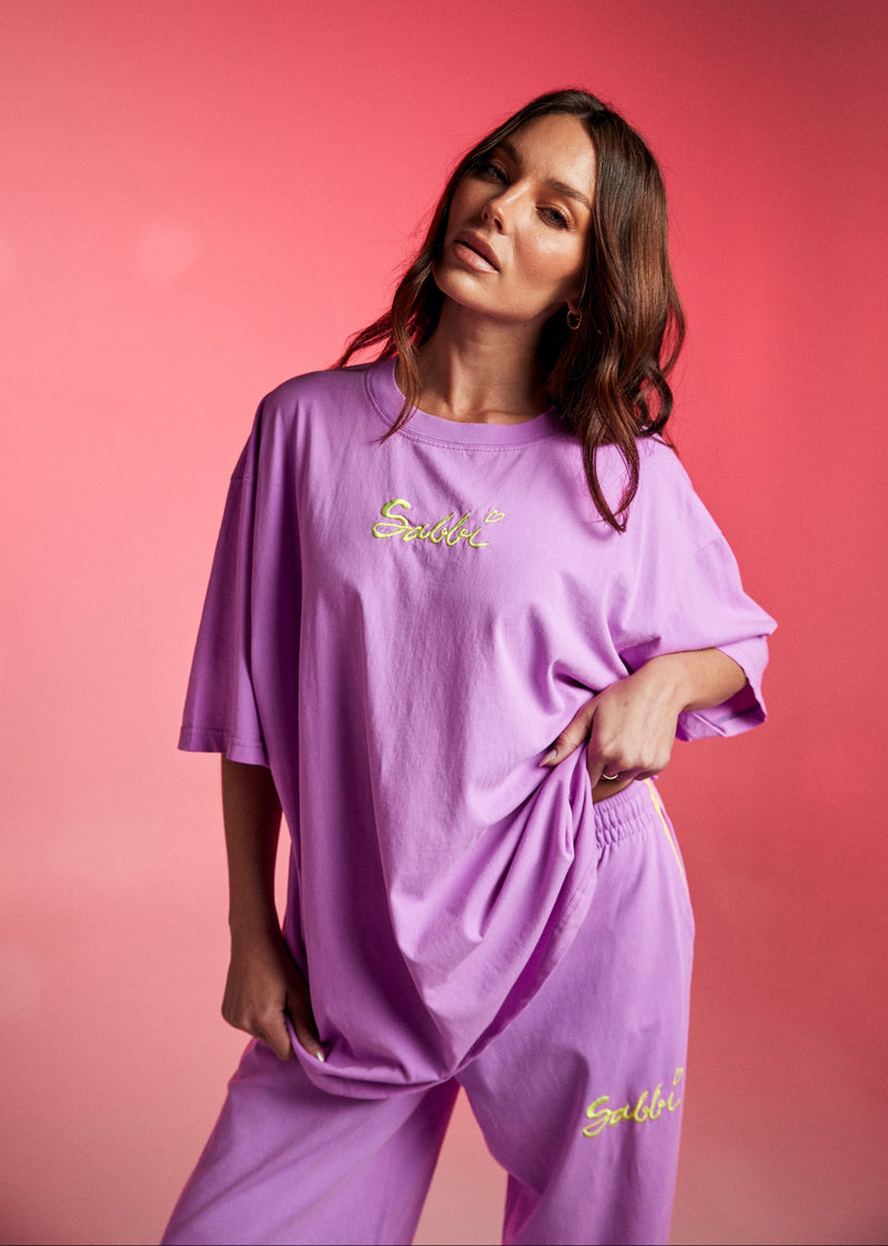 The Stand Out Tee - Fluro Purple