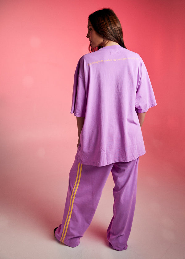 The Stand Out Tee - Fluro Purple