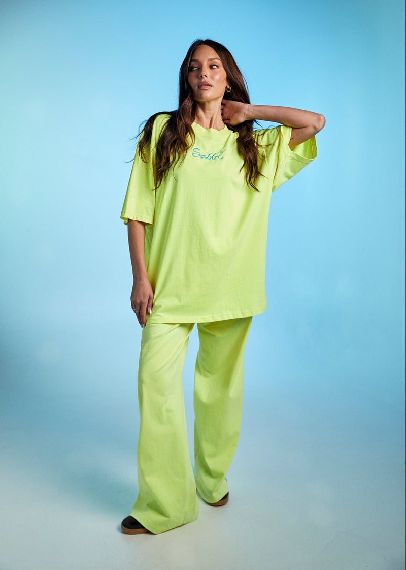 The Chido Pants - Fluro Yellow