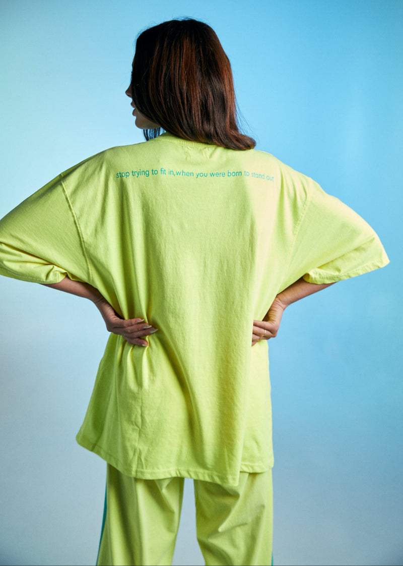 The Stand Out Tee - Fluro Yellow