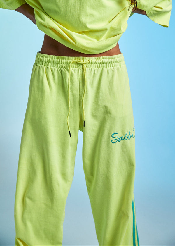 The Chido Pants - Fluro Yellow