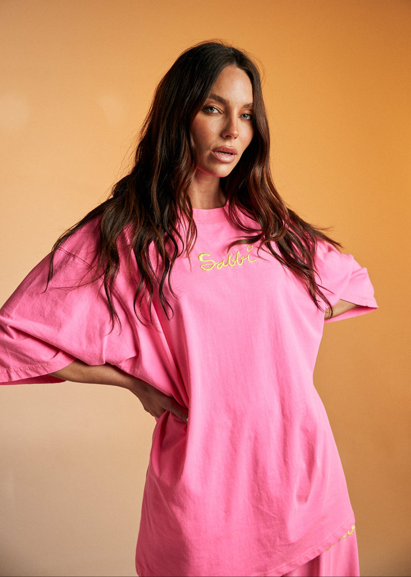 The Stand Out Tee - Fluro Pink