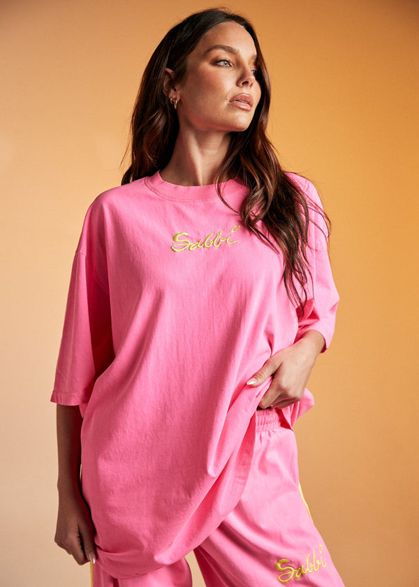 The Stand Out Tee - Fluro Pink