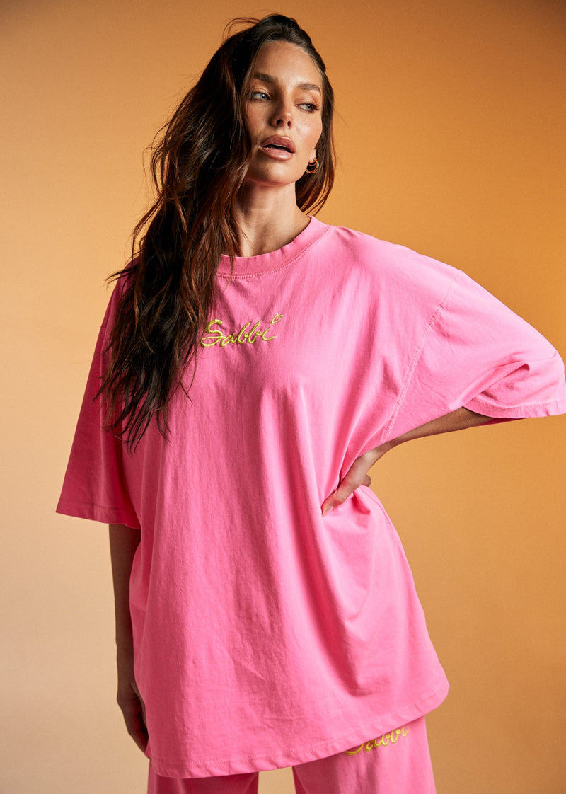 The Stand Out Tee - Fluro Pink