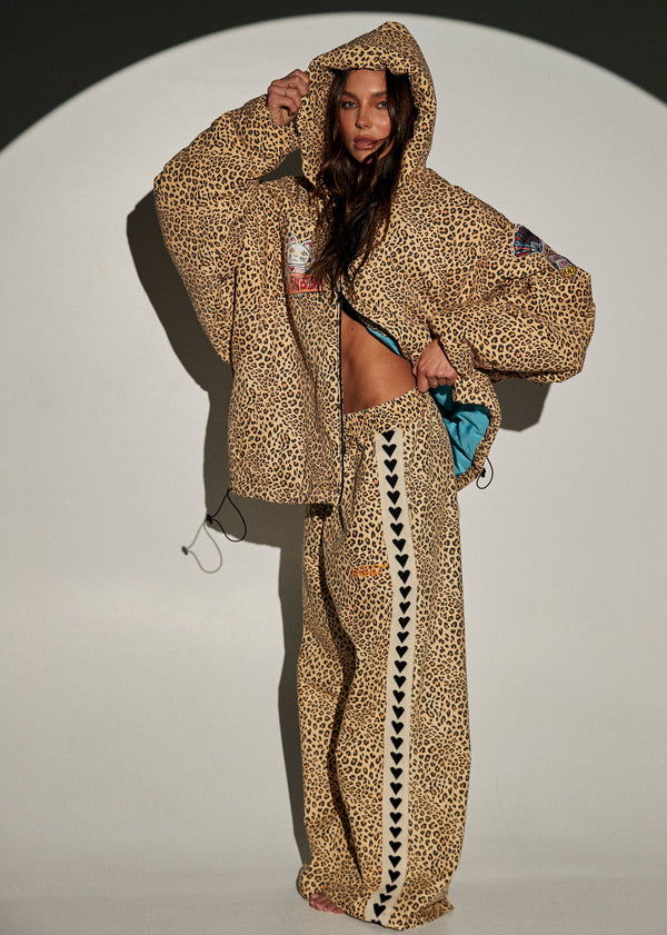 Raving Hearts Pants - Drill Leopard
