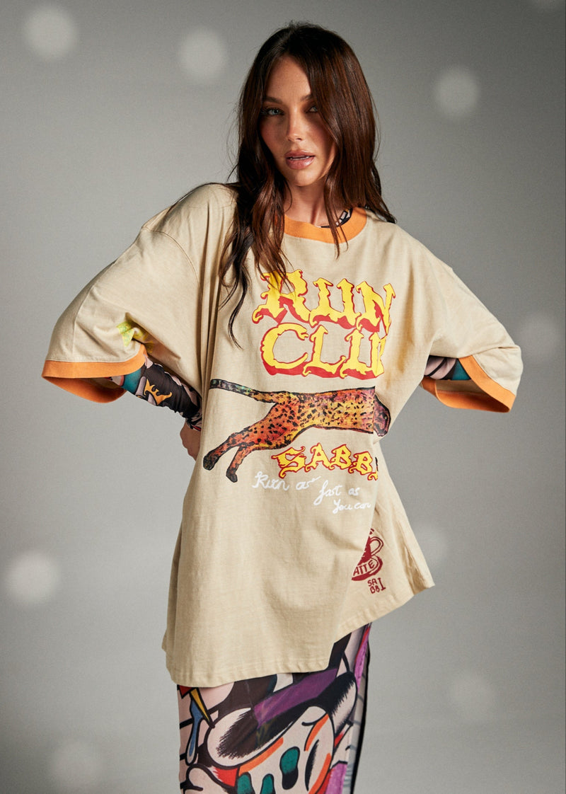 The Run Club Tee - Beige
