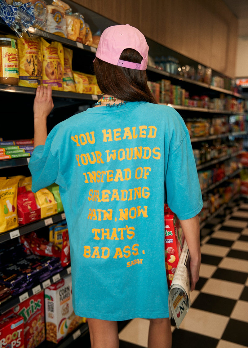 The Very Oversized Self Love Club Tee - Blue