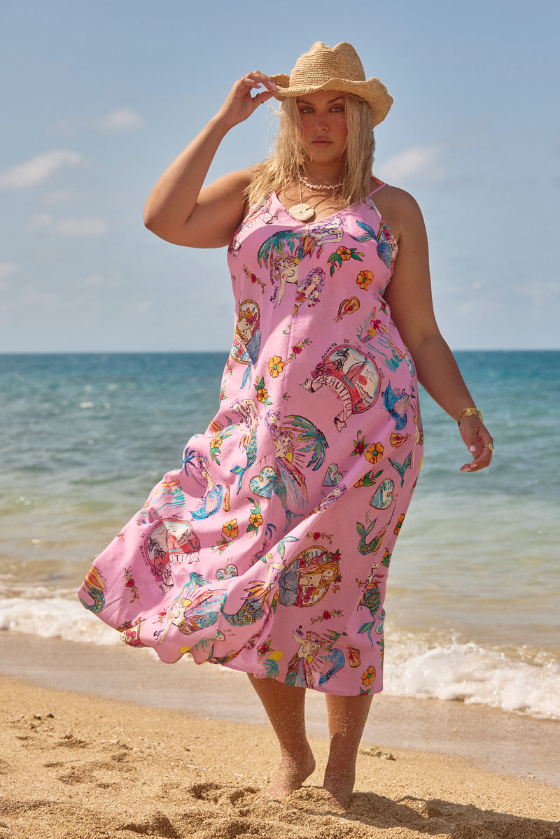 The You're Beautiful Maxi Dress - Pink