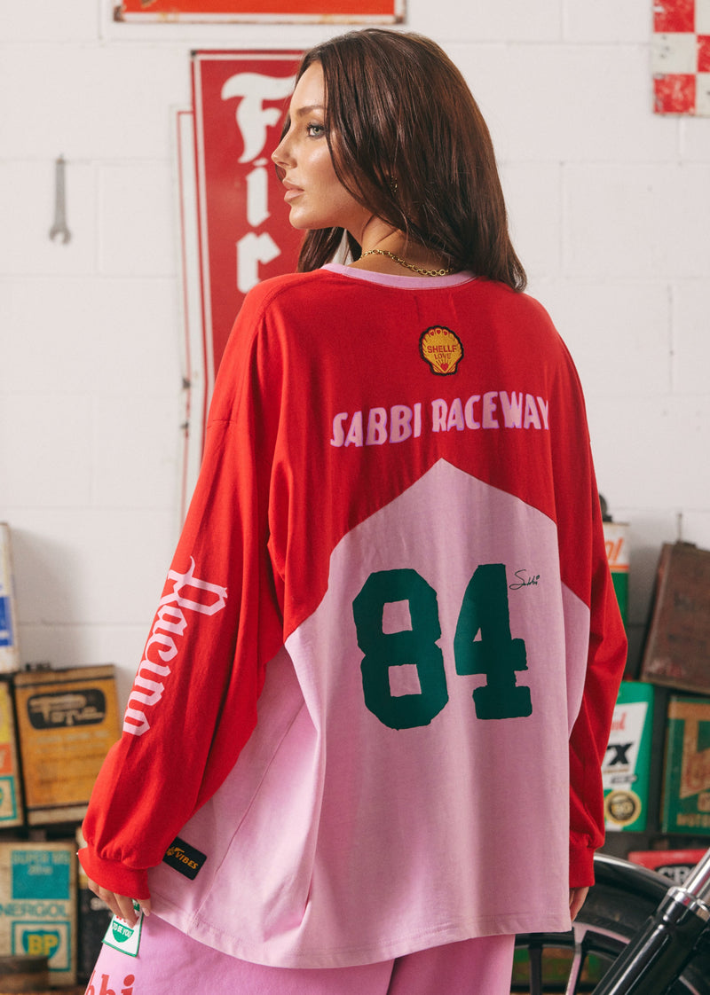 The Mermaid Racing LONG SLEEVE SHIRT - Pink