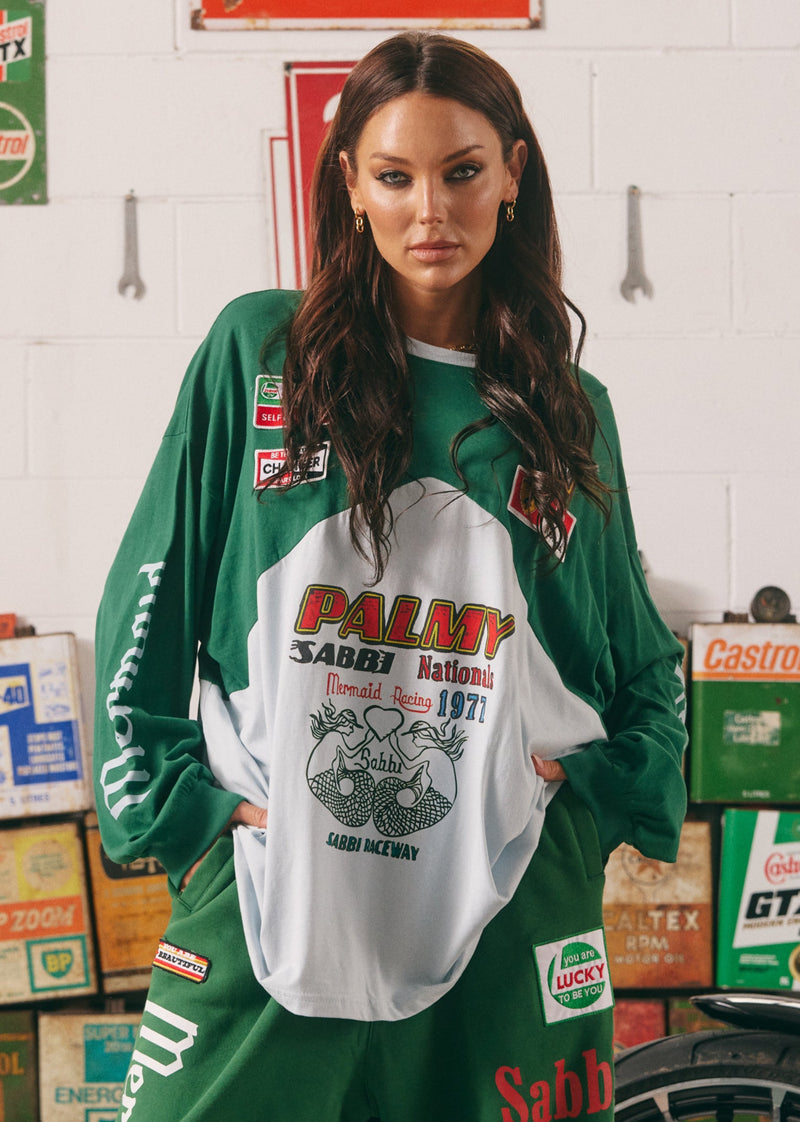 The Mermaid Racing LONG SLEEVE SHIRT - Green