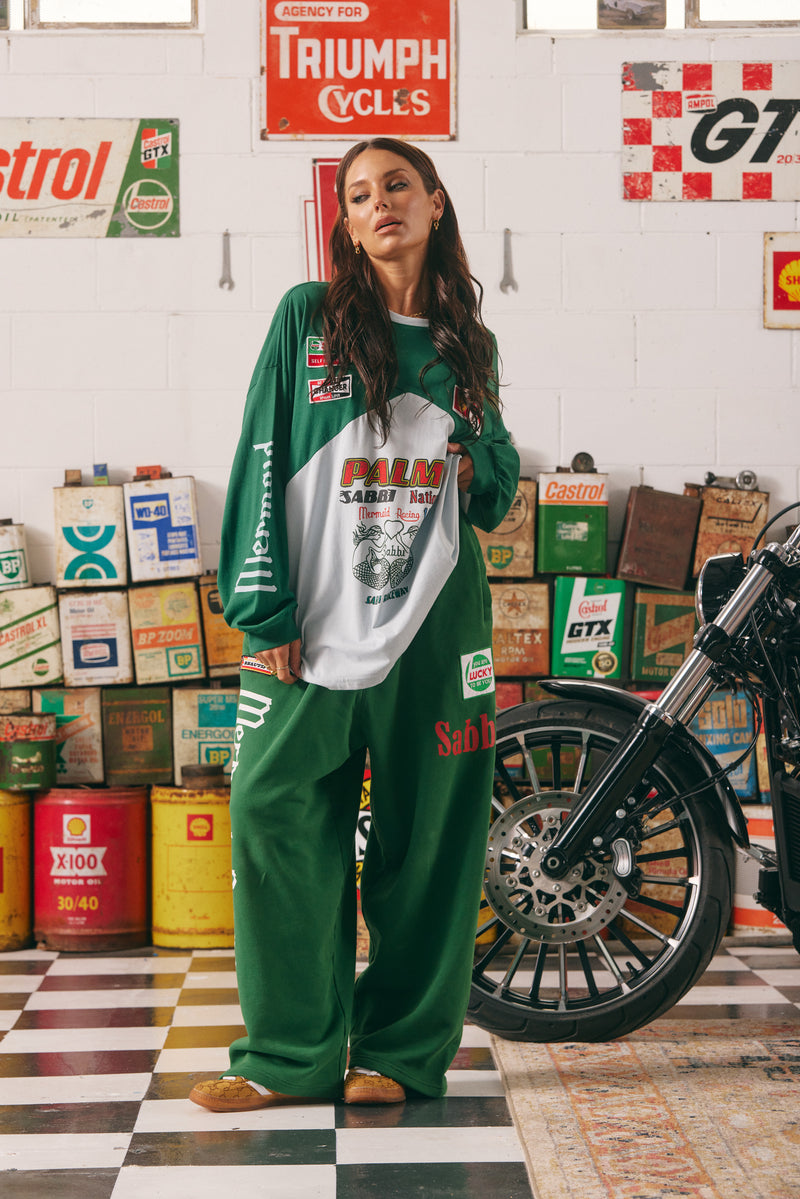 The Mermaid Racing LONG SLEEVE SHIRT - Green