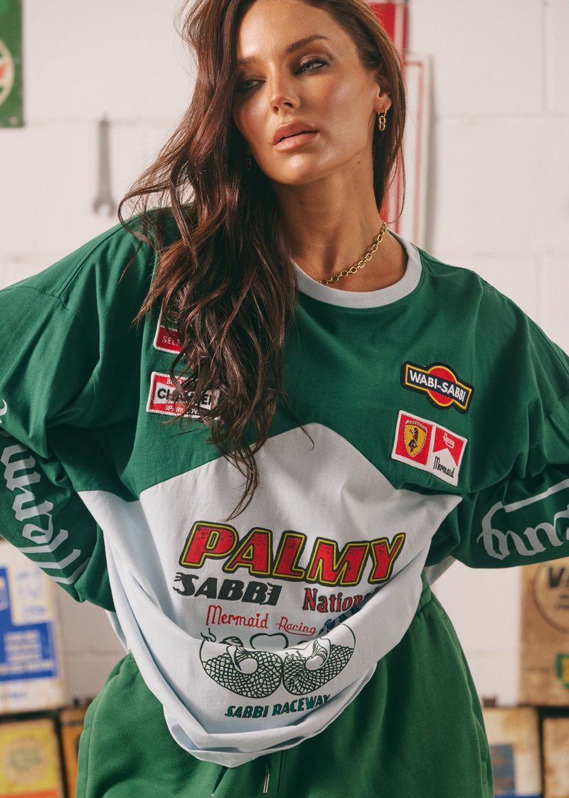 The Mermaid Racing LONG SLEEVE SHIRT - Green