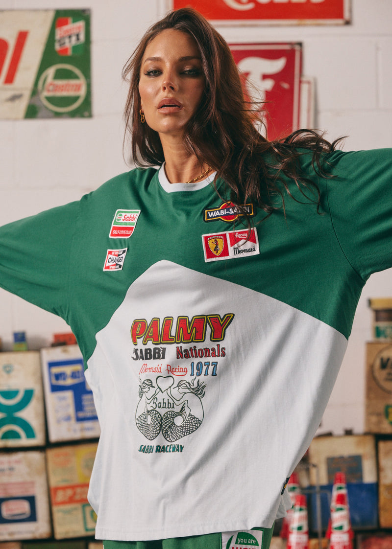 The Mermaid Racing LONG SLEEVE SHIRT - Green