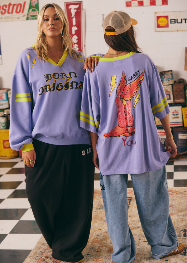 The Very Oversized Born Original Tee - Lilac
