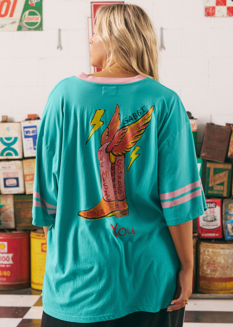 The Very Oversized Born Original Tee - Teal