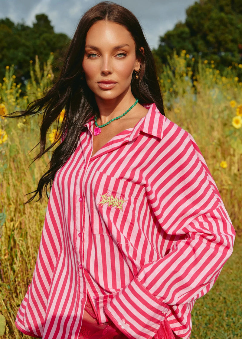 The Don Julio Shirt - Pink Stripe