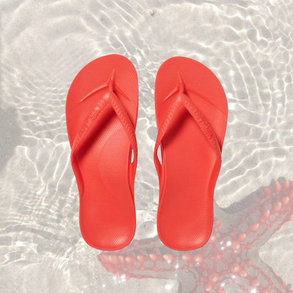 Arch Support Thongs - Coral