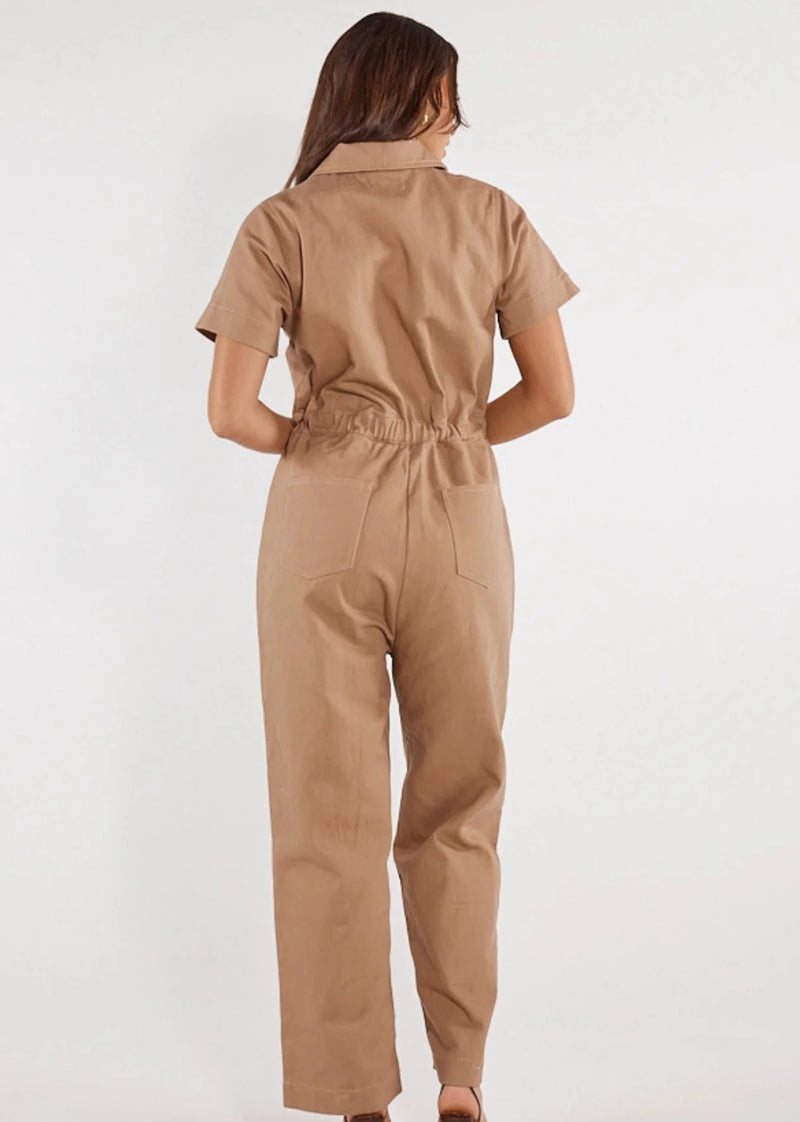 Adalita Jumpsuit - Mocha Denim