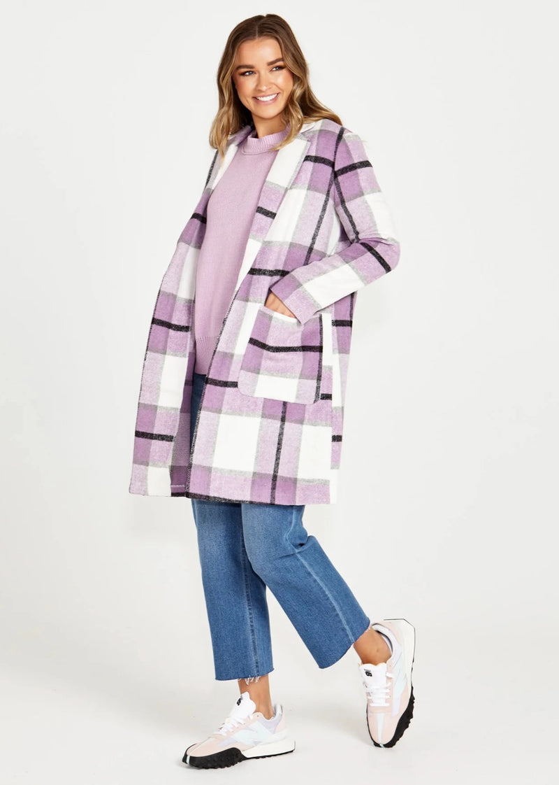 Jodi Midi Coat - Lilac