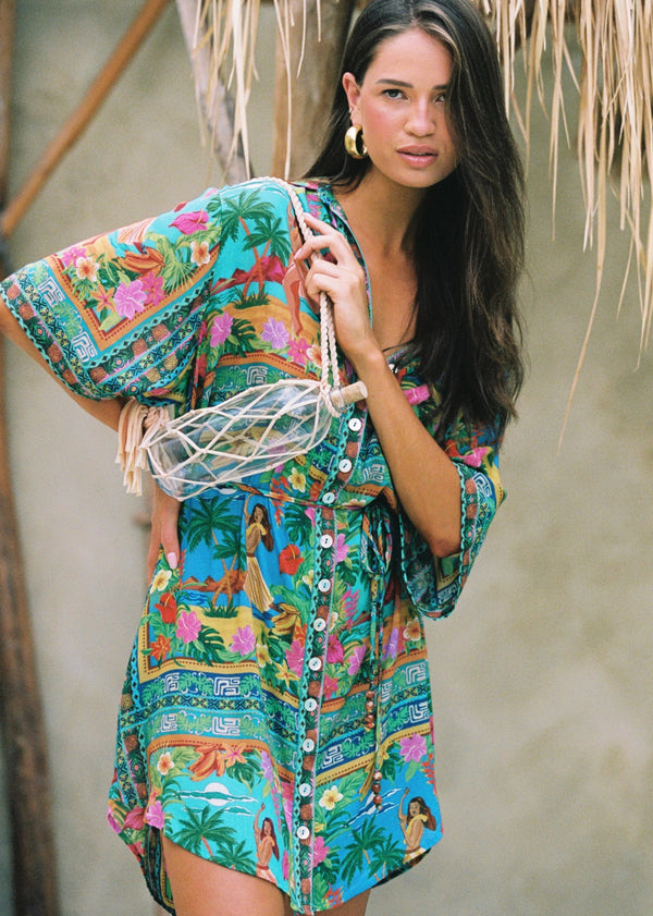 Lois Shirt Dress - Tiki