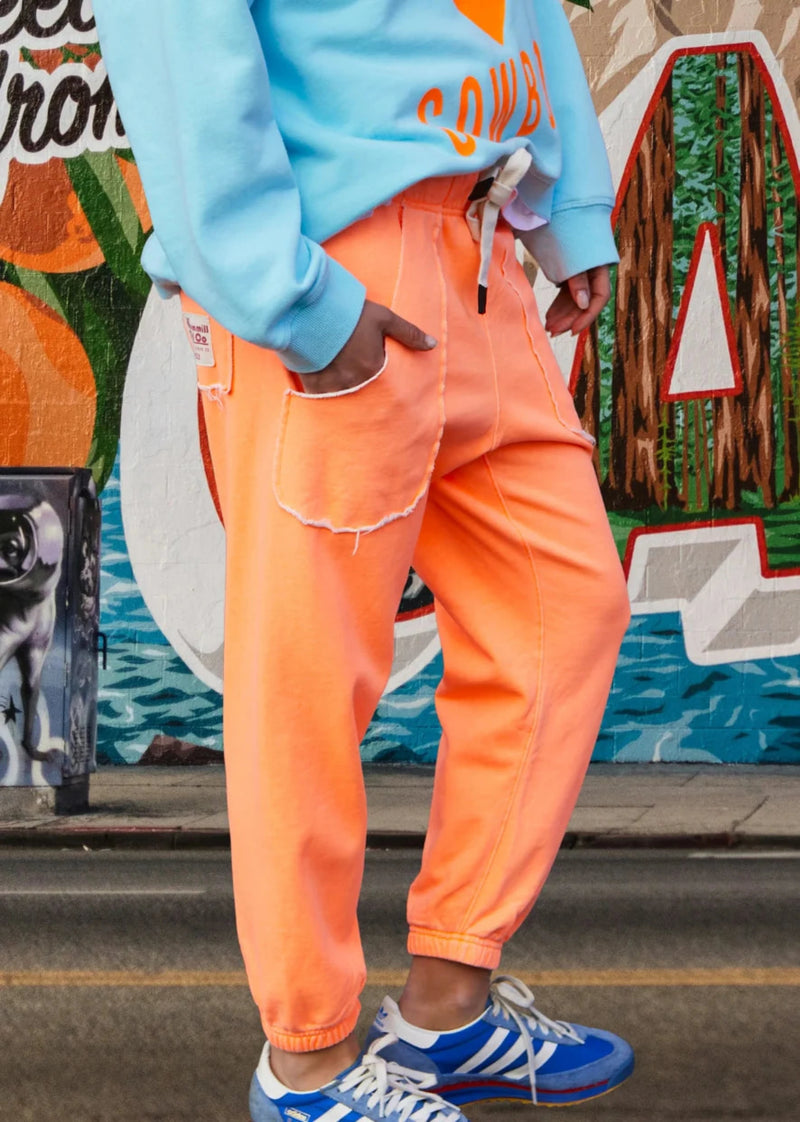 Capri Orange Track Pant