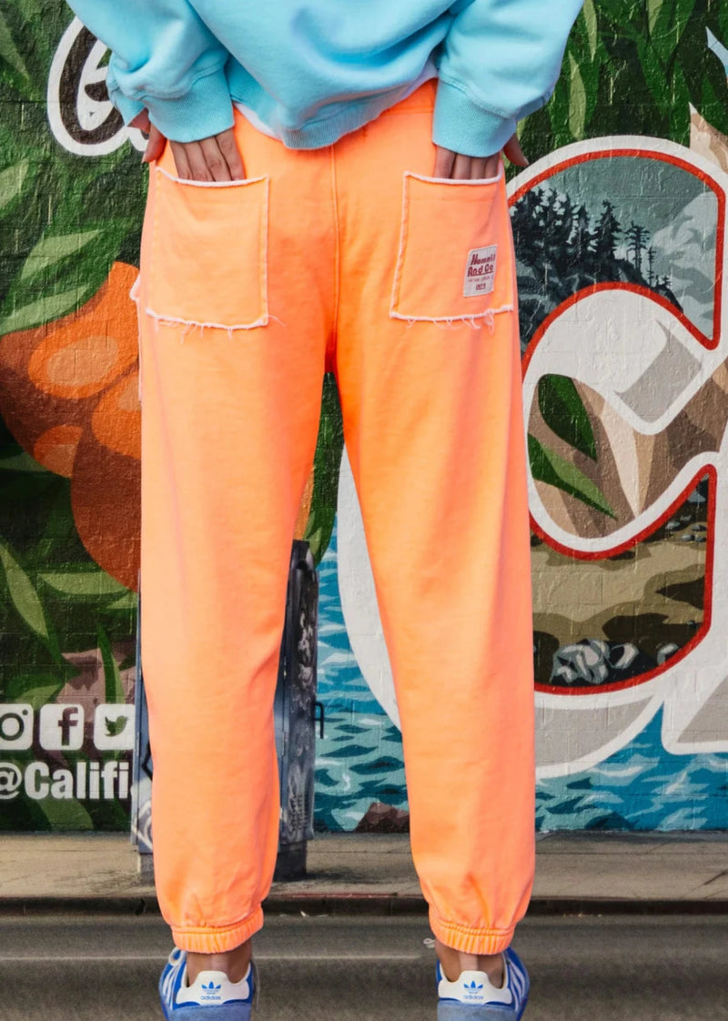 Capri Orange Track Pant