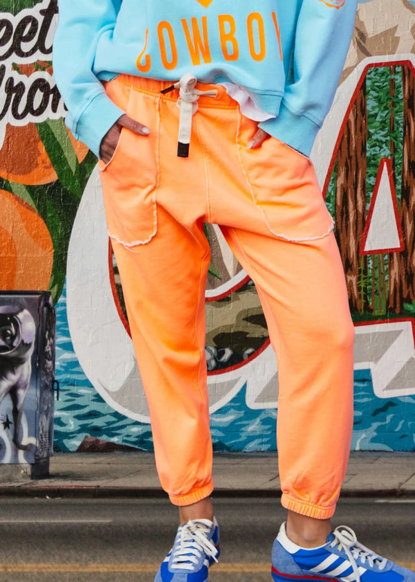 Capri Orange Track Pant