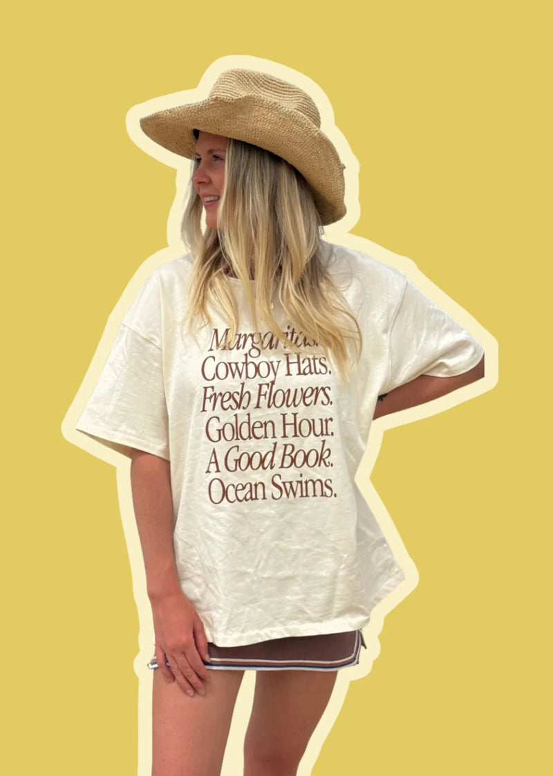 Margaritas & Cowboy Hats Tee