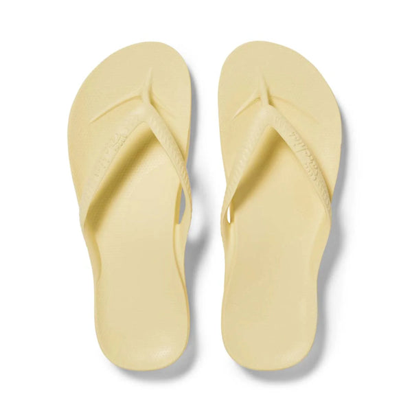 Arch Support Thongs - Lemon