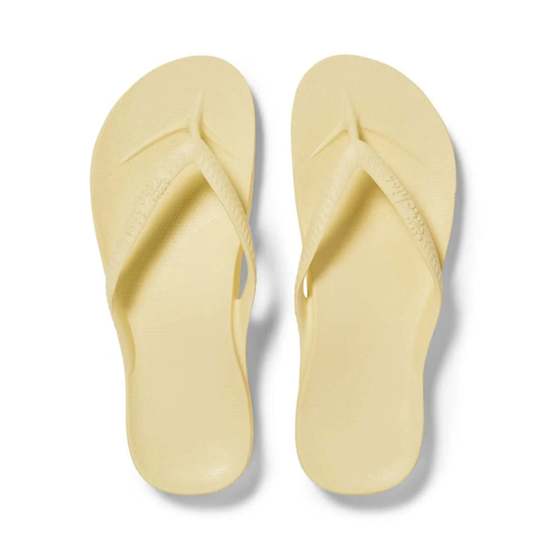 Arch Support Thongs - Lemon