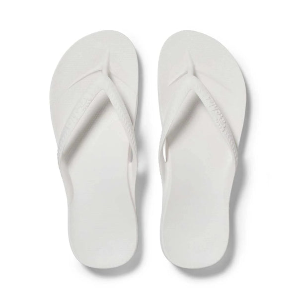Arch Support Thongs - White