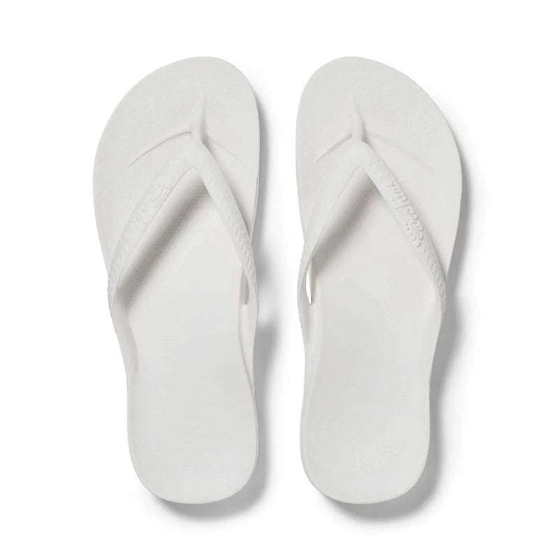 Arch Support Thongs - White