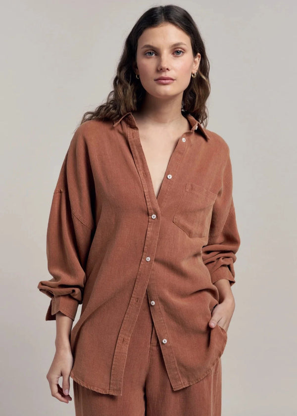 Billie Shirt - Terracotta