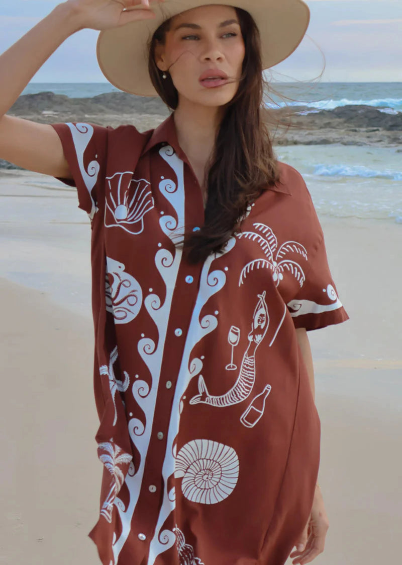 Ocean Club Shirt Dress