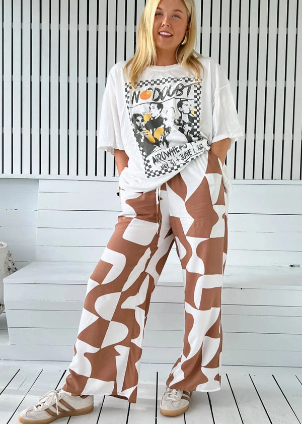 Cici Pants - Boston Print