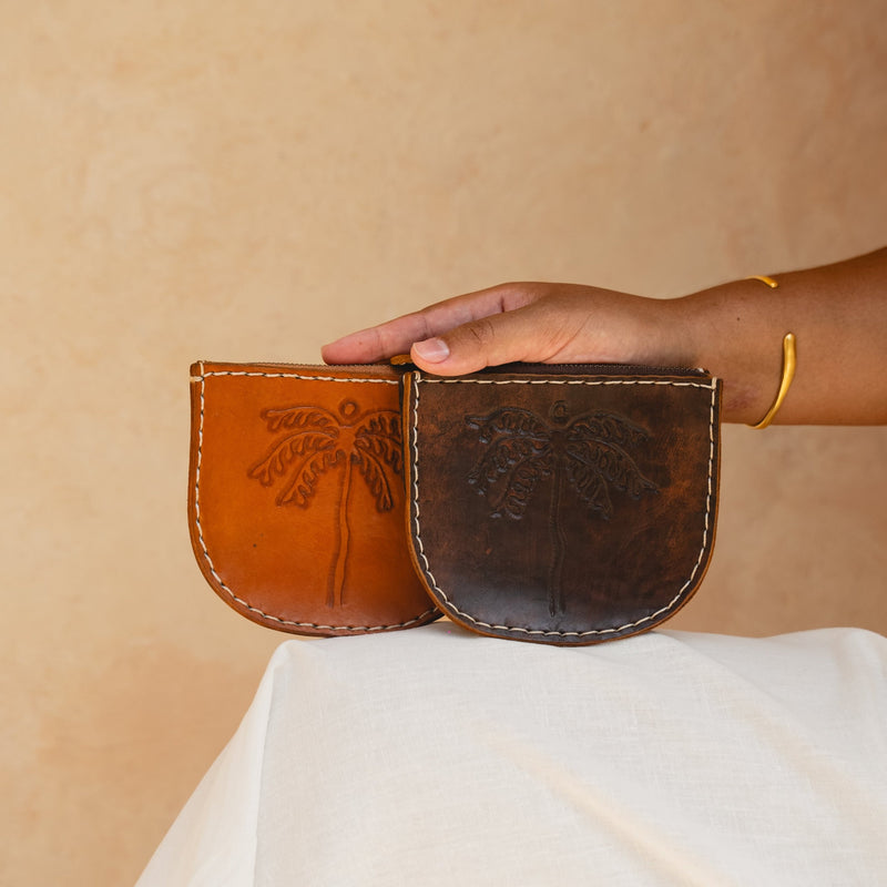 Palms Pouch - Vintage Brown