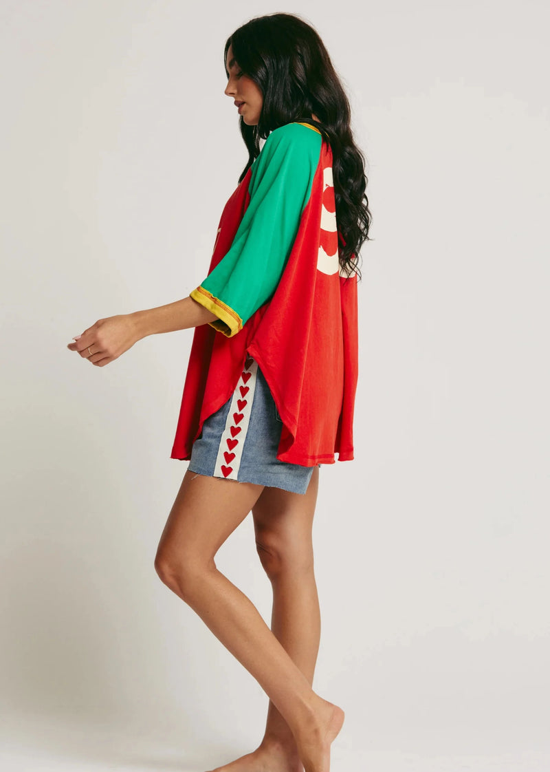 The Dance Raglan Tee - Red