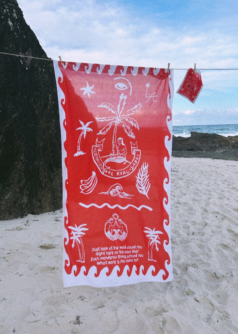 Red Mermaid Sarong